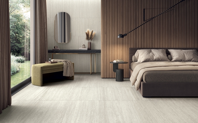 CASTELVETRO - Firenze Bianco travertino burkolat