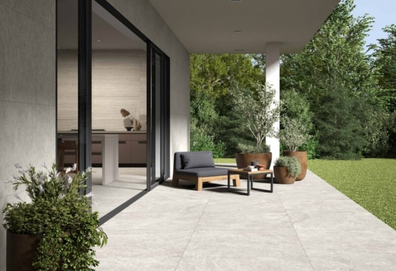 CASTELVETRO - Roma Greige szürke travertin burkolat