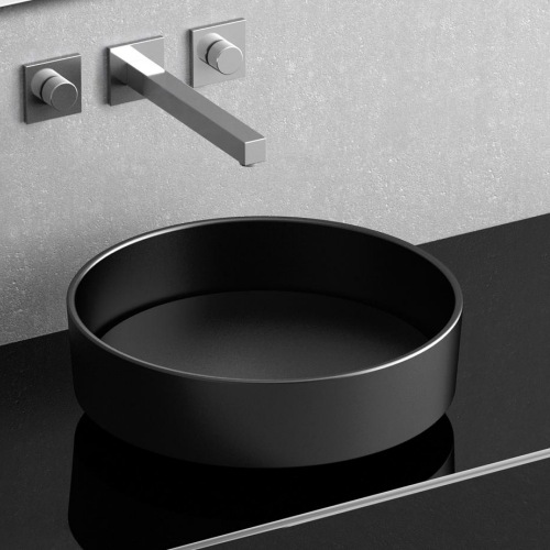 GLASSDESIGN - Rho Vision fekete mosdótál